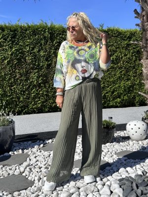 Pantalon Daria fluide kaki