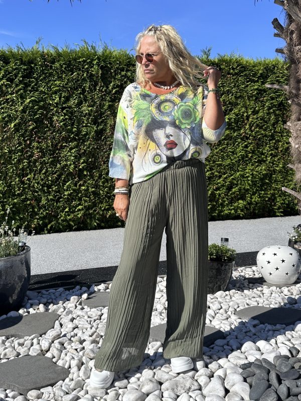Pantalon Daria fluide kaki