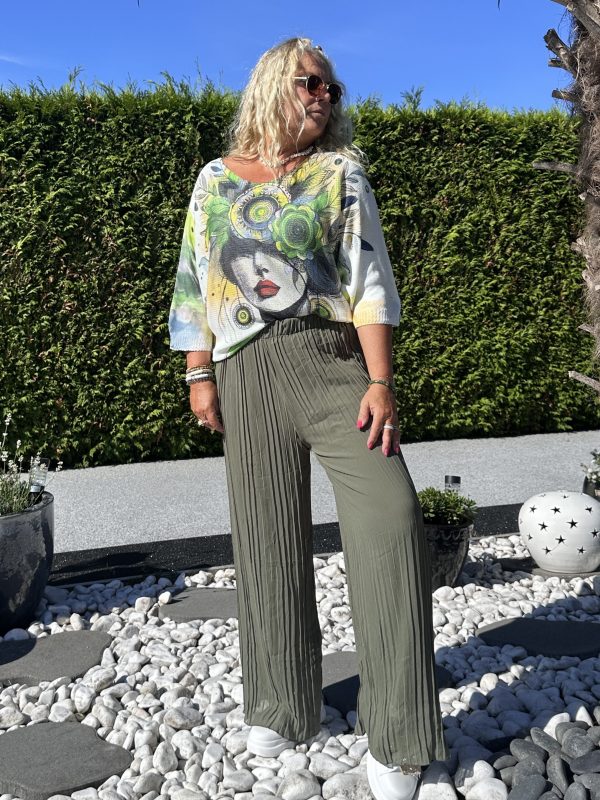 Pantalon Daria fluide kaki – Image 5