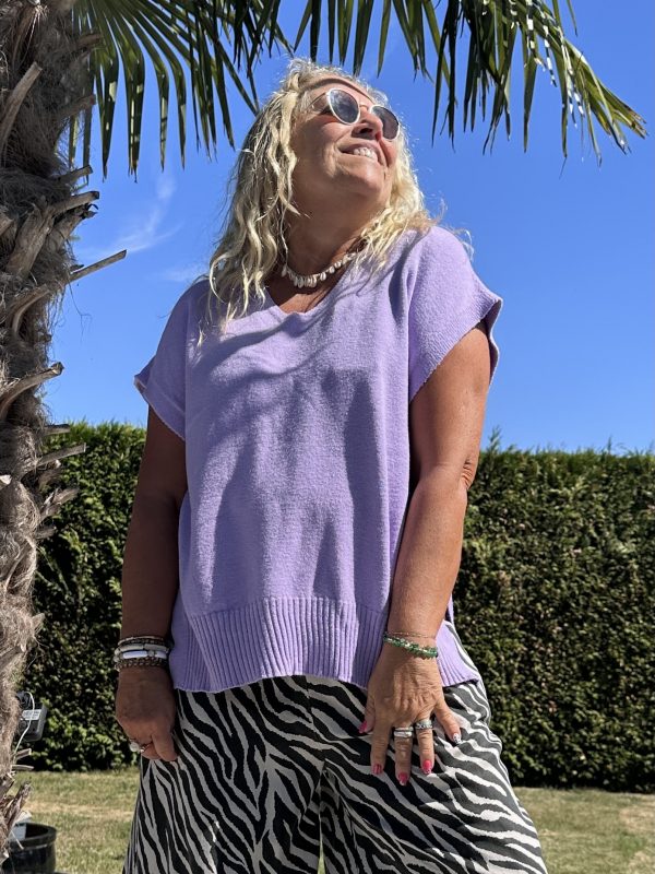 Pull Cassie mauve