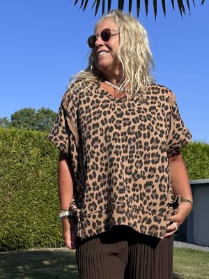 T-shirt Alyssa léopard