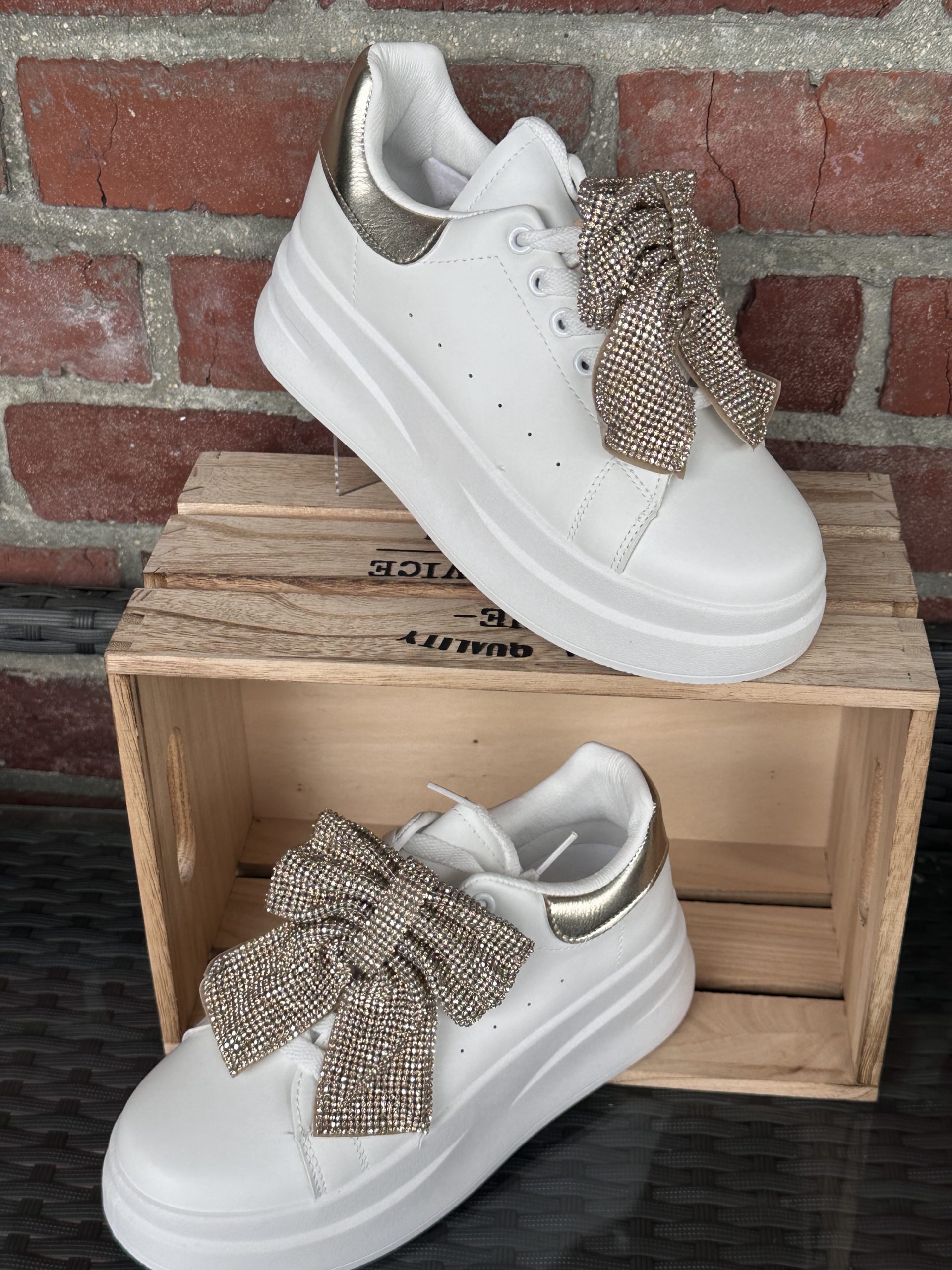 Baskets Lynn noeud doré Marjorie la Fée Stylée