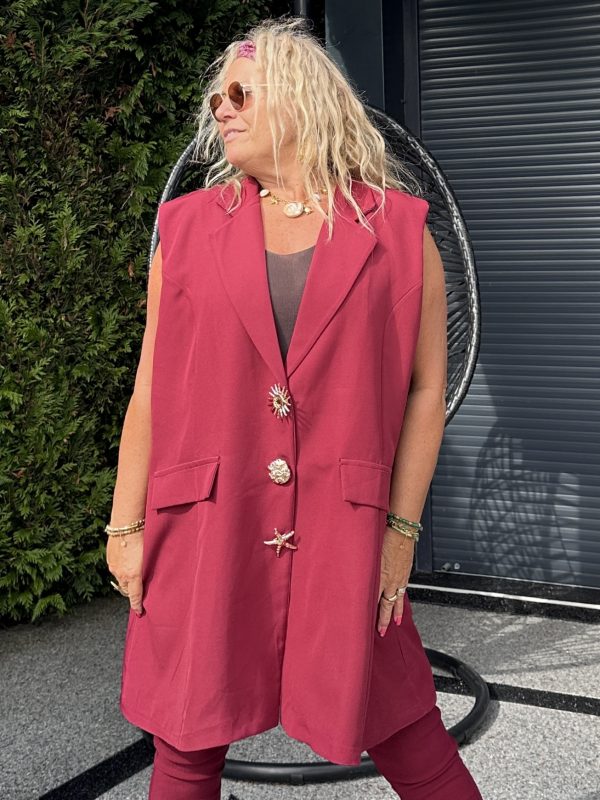 Veste Alyce bordeaux – Image 7