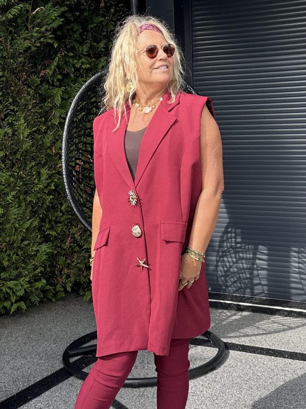 Veste Alyce bordeaux – Image 3
