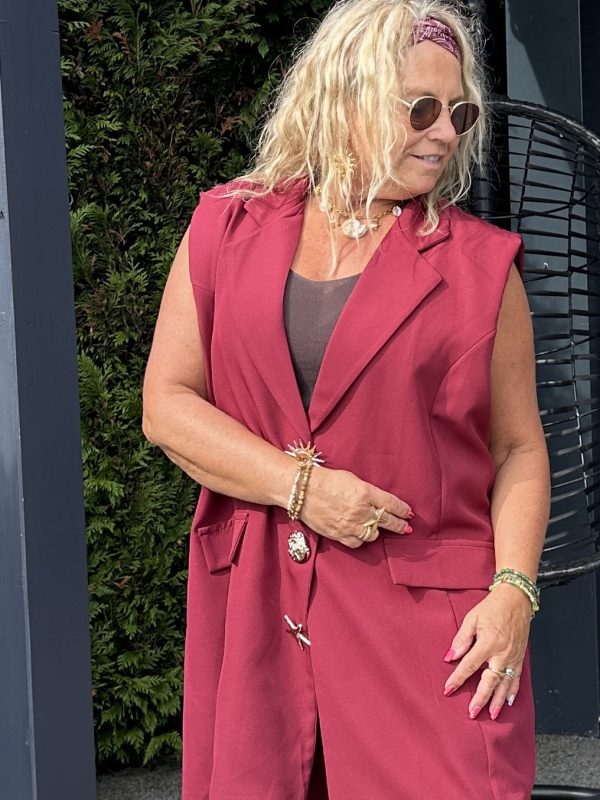 Veste Alyce bordeaux – Image 4