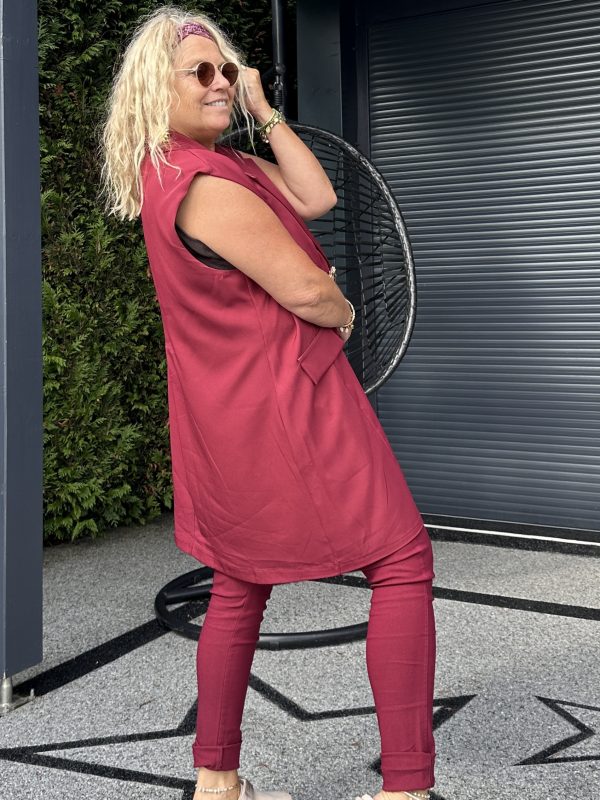 Veste Alyce bordeaux – Image 2