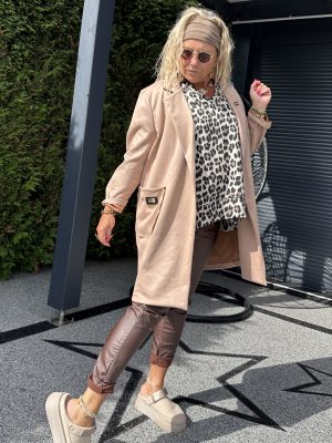 Veste Leslie camel suédine