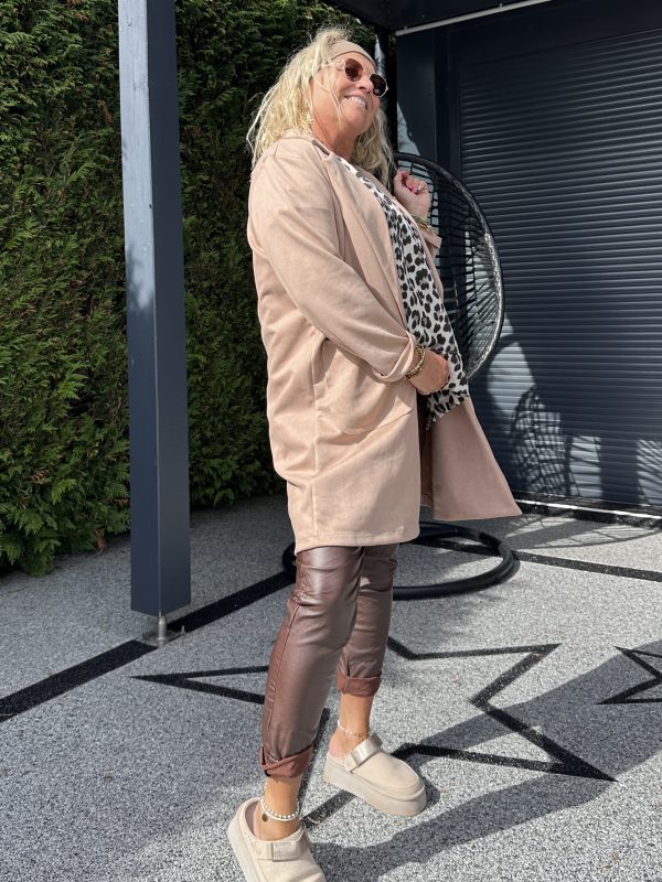 Veste Leslie camel suédine – Image 4