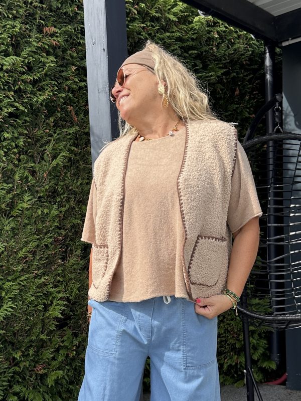 Gilet Lola beige – Image 4