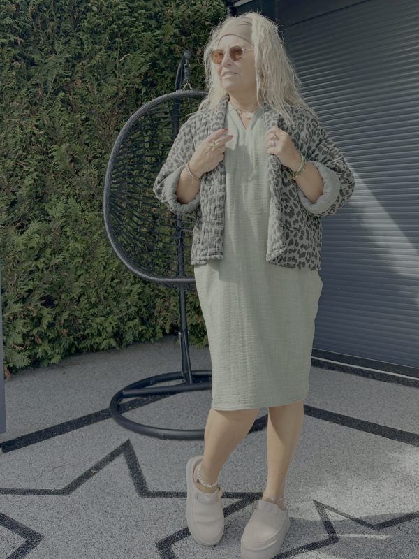 Veste Daria kaki imprimée – Image 2
