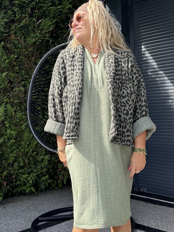 Veste Daria kaki imprimée – Image 3