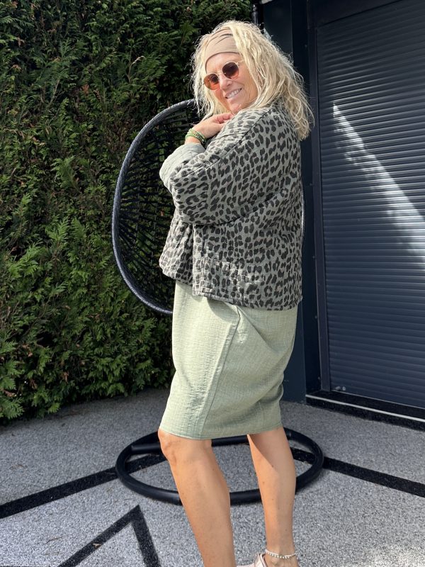 Veste Daria kaki imprimée – Image 5