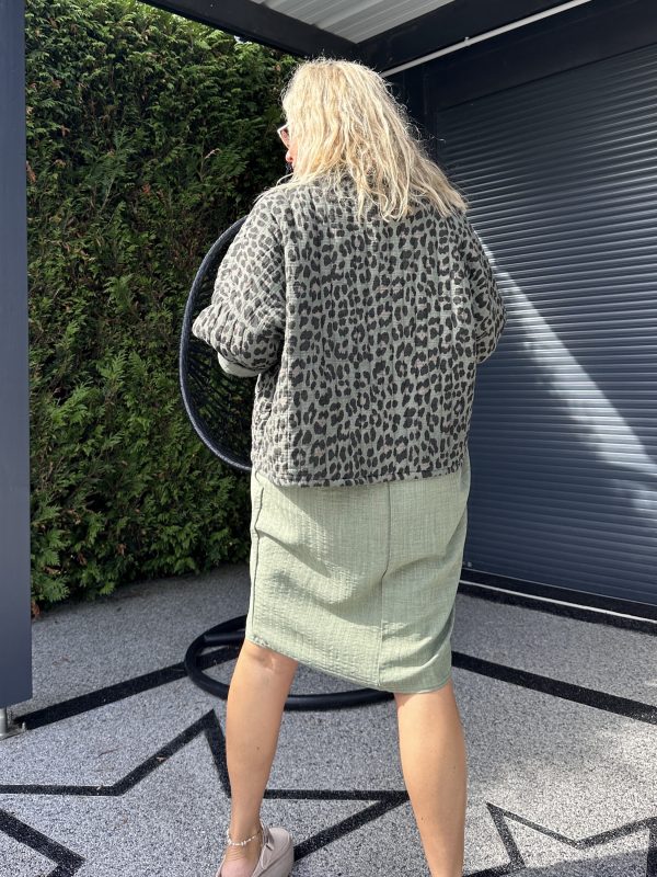 Veste Daria kaki imprimée – Image 6