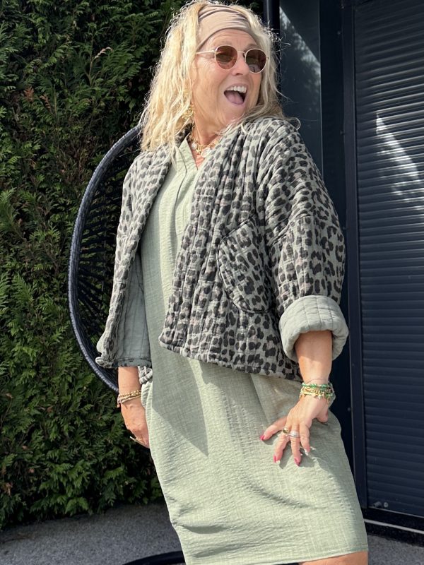 Veste Daria kaki imprimée – Image 4