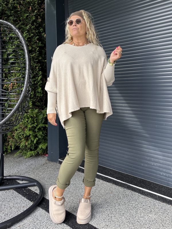 Pull Maggie loose beige – Image 4