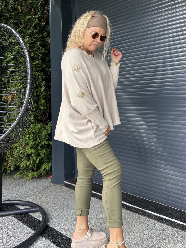 Pull Maggie loose beige – Image 5