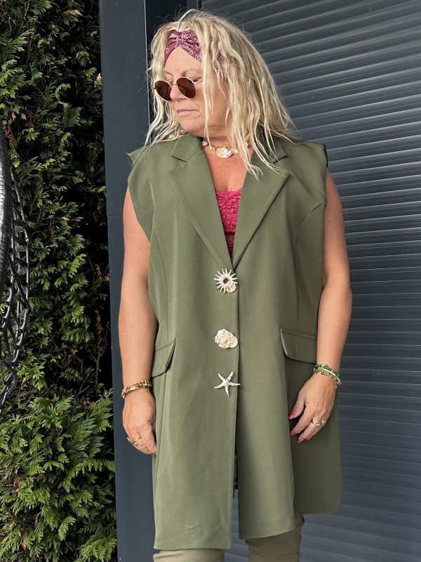 Veste Callie loose kaki – Image 5