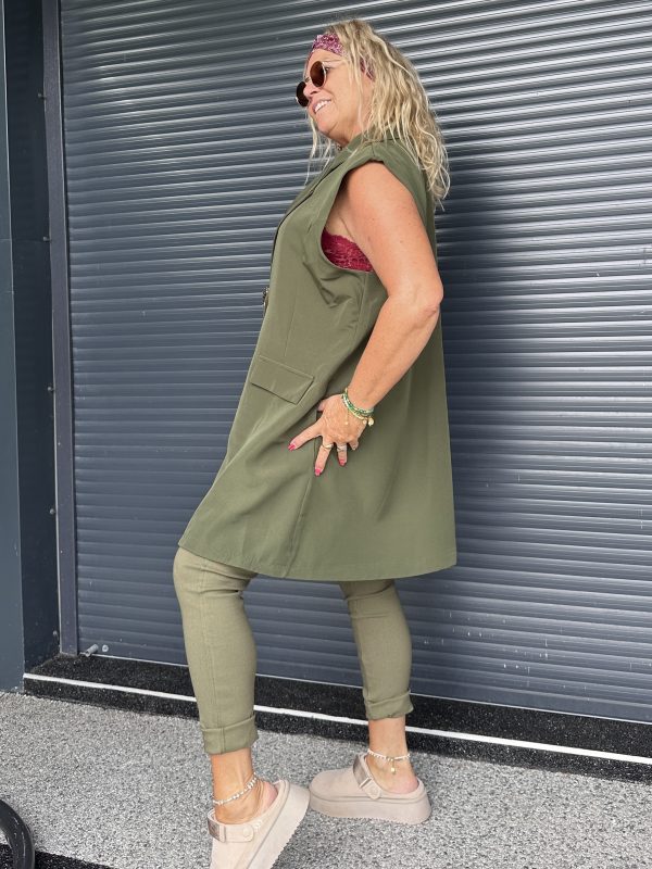 Veste Callie loose kaki – Image 4