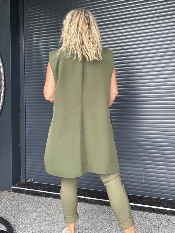Veste Callie loose kaki – Image 3