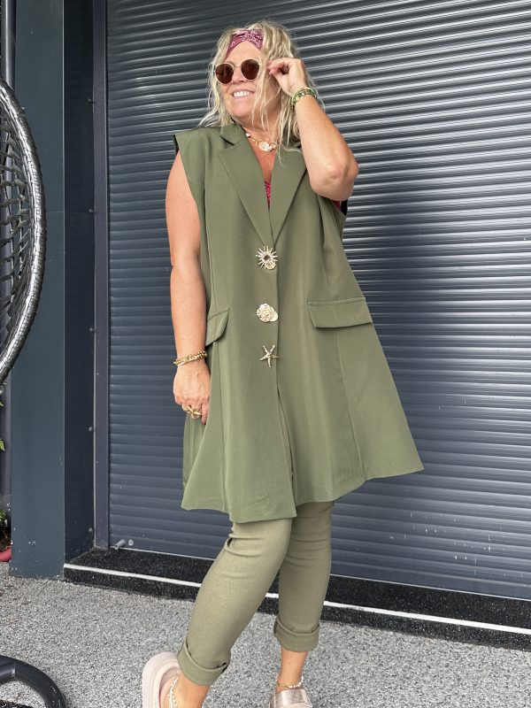 Veste Callie loose kaki – Image 8