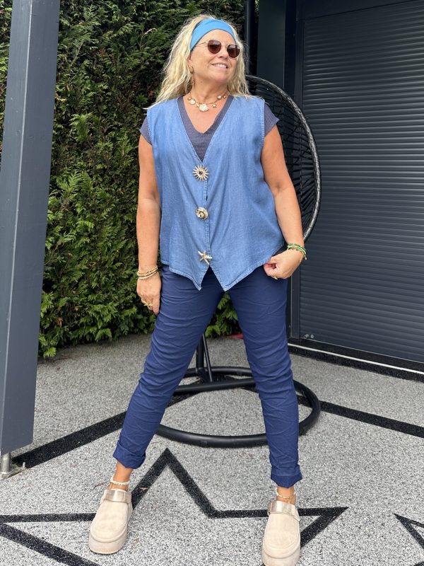Gilet Kelly denim – Image 2