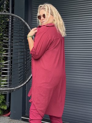 Tunique robe Kayla bordeaux