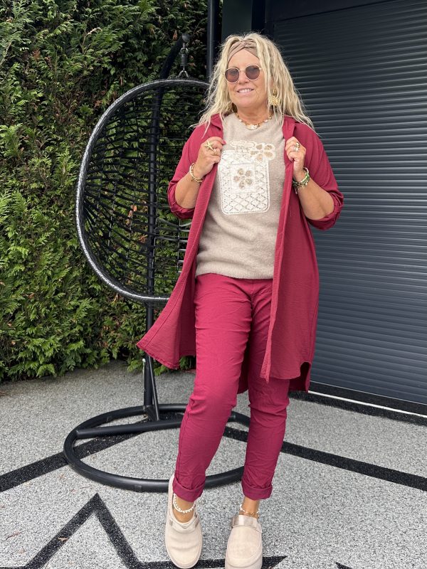 Jegg  Sally bordeaux confort – Image 4
