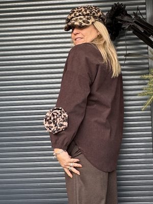 Chemise Sofia velours choco