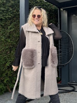 Gilet Lynn mi long sans manches