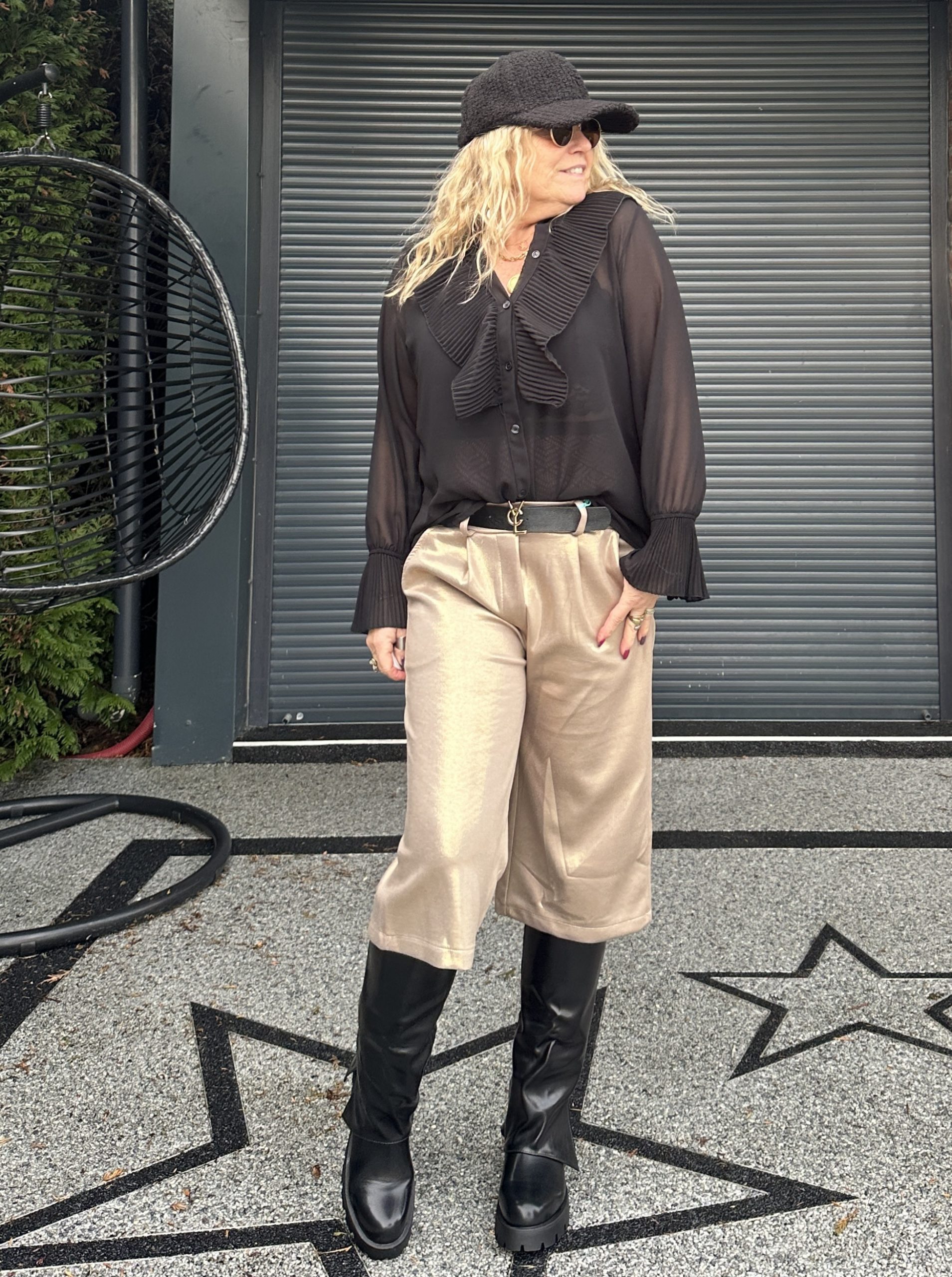 Blouse Elvira noire en voile – Image 5