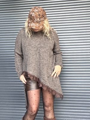 Pull Daisy choco dentelle