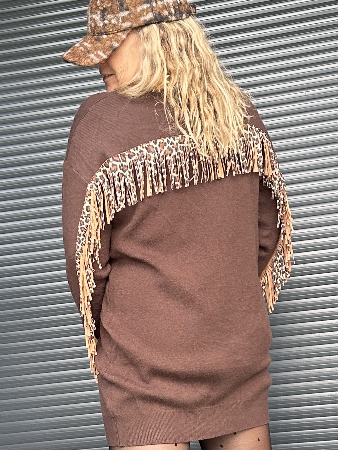 Pull Fiona franges léopard – Image 6