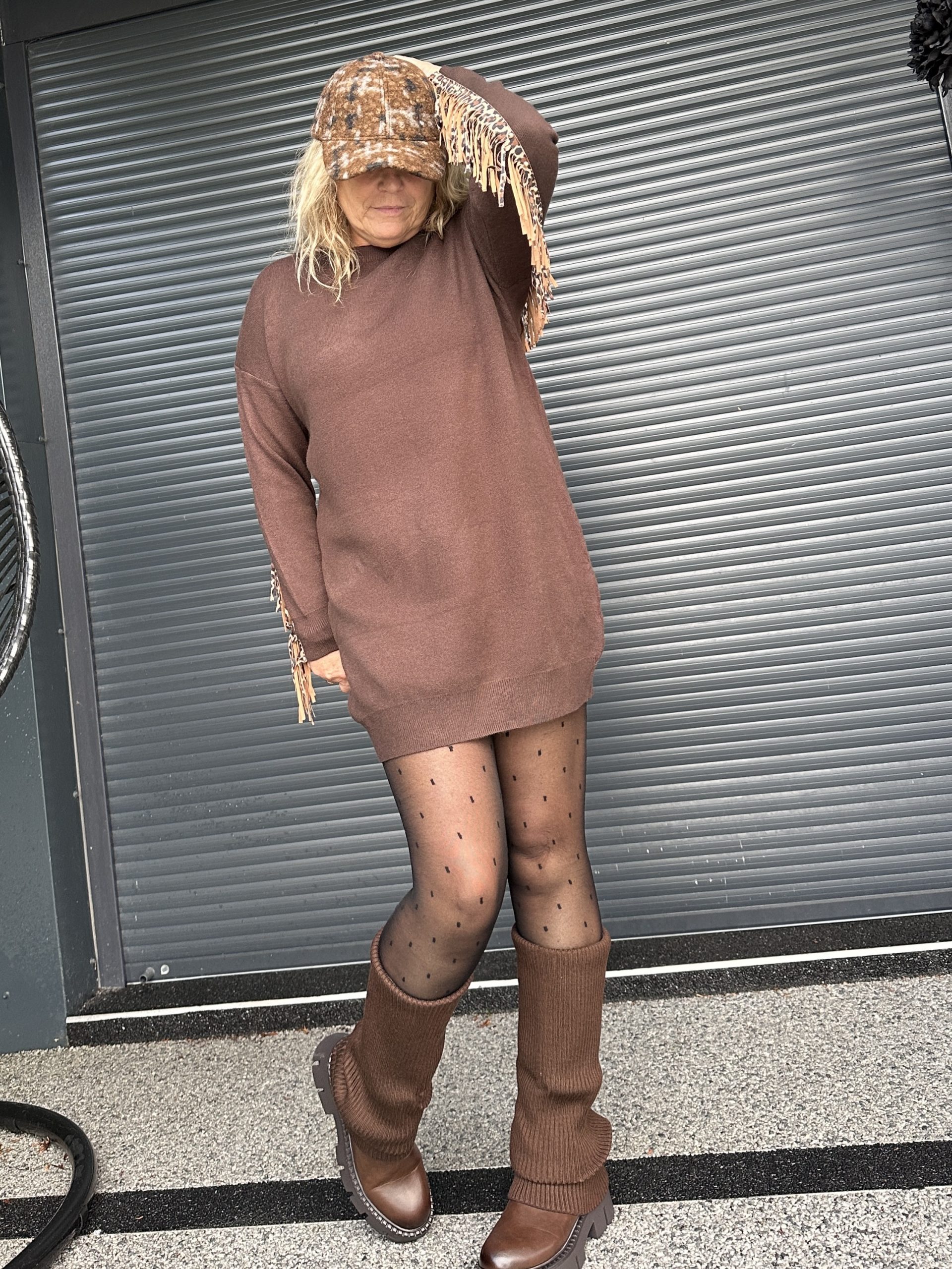 Pull Fiona franges léopard – Image 4