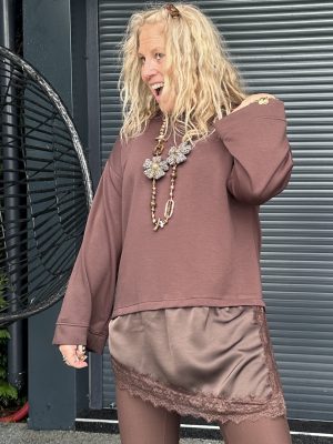 Pull Suzy bi matière