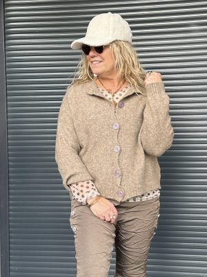 Gilet Suzy beige foncé