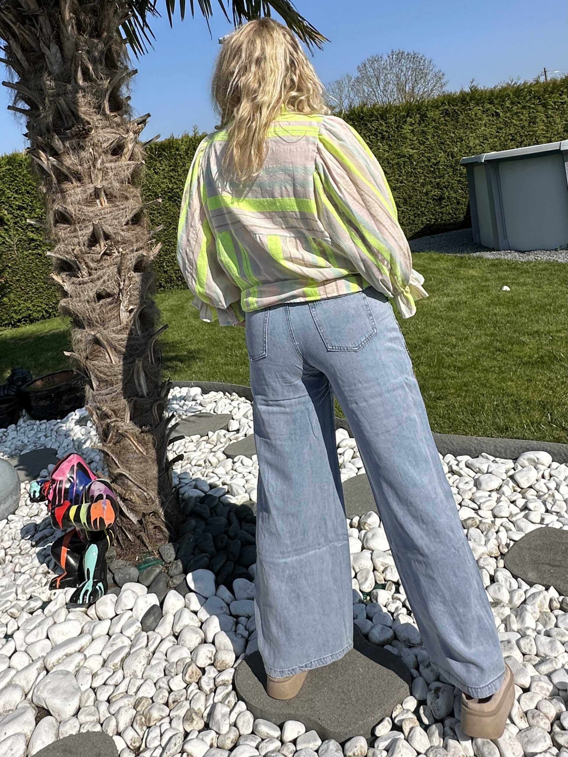 Blouse Kayla rayée fluo – Image 4