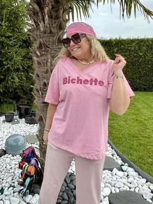 T-shirt bichette rose