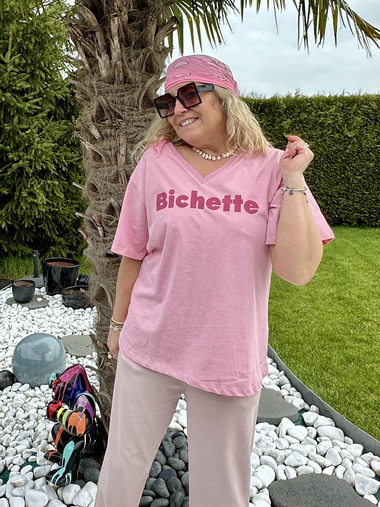 T-shirt bichette rose