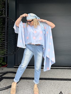 Voile Tessa pois rose