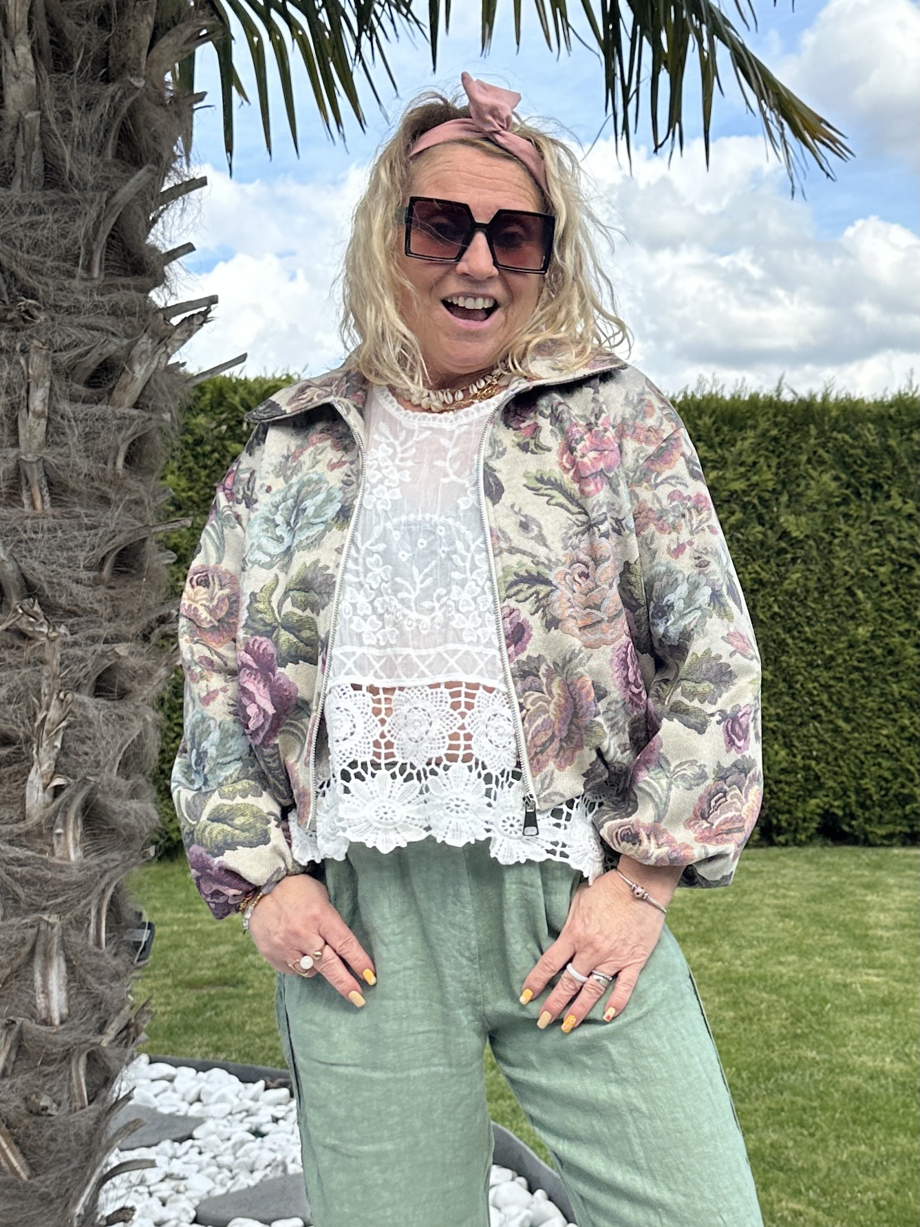 Veste Lilas fleurie – Image 5