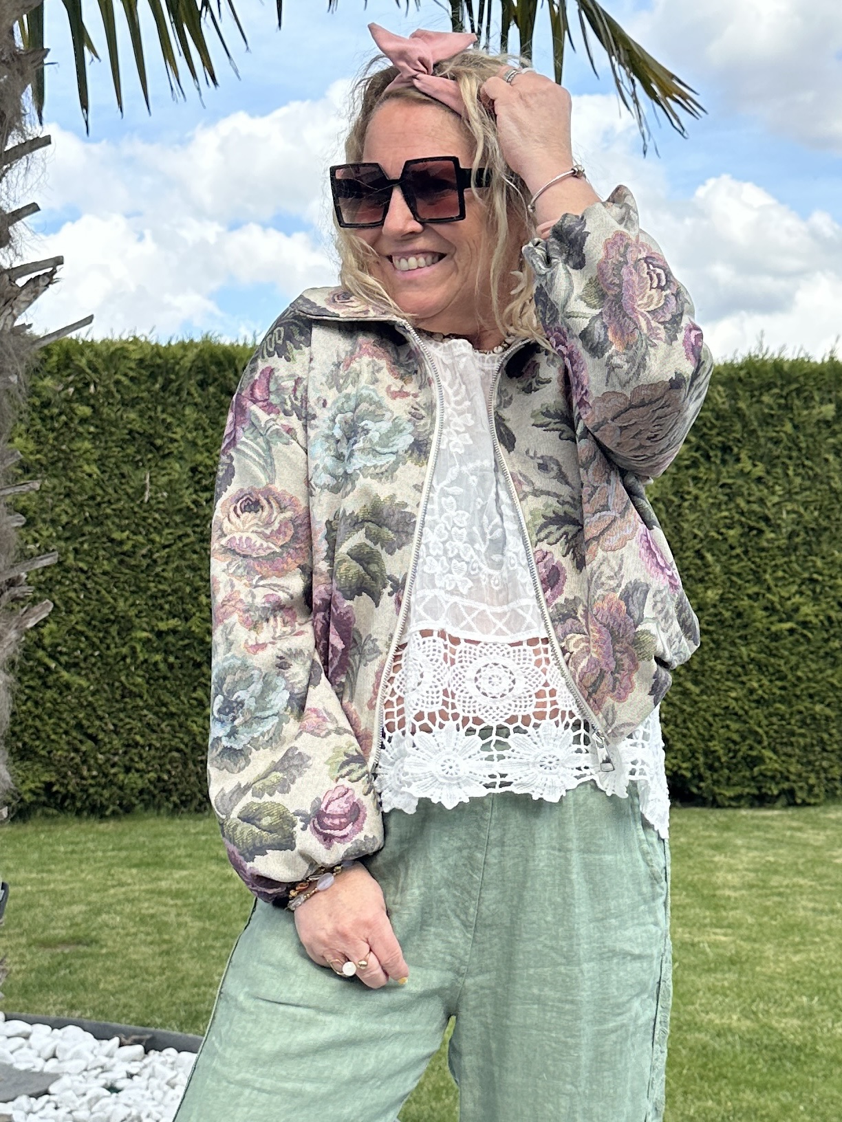 Veste Lilas fleurie – Image 6