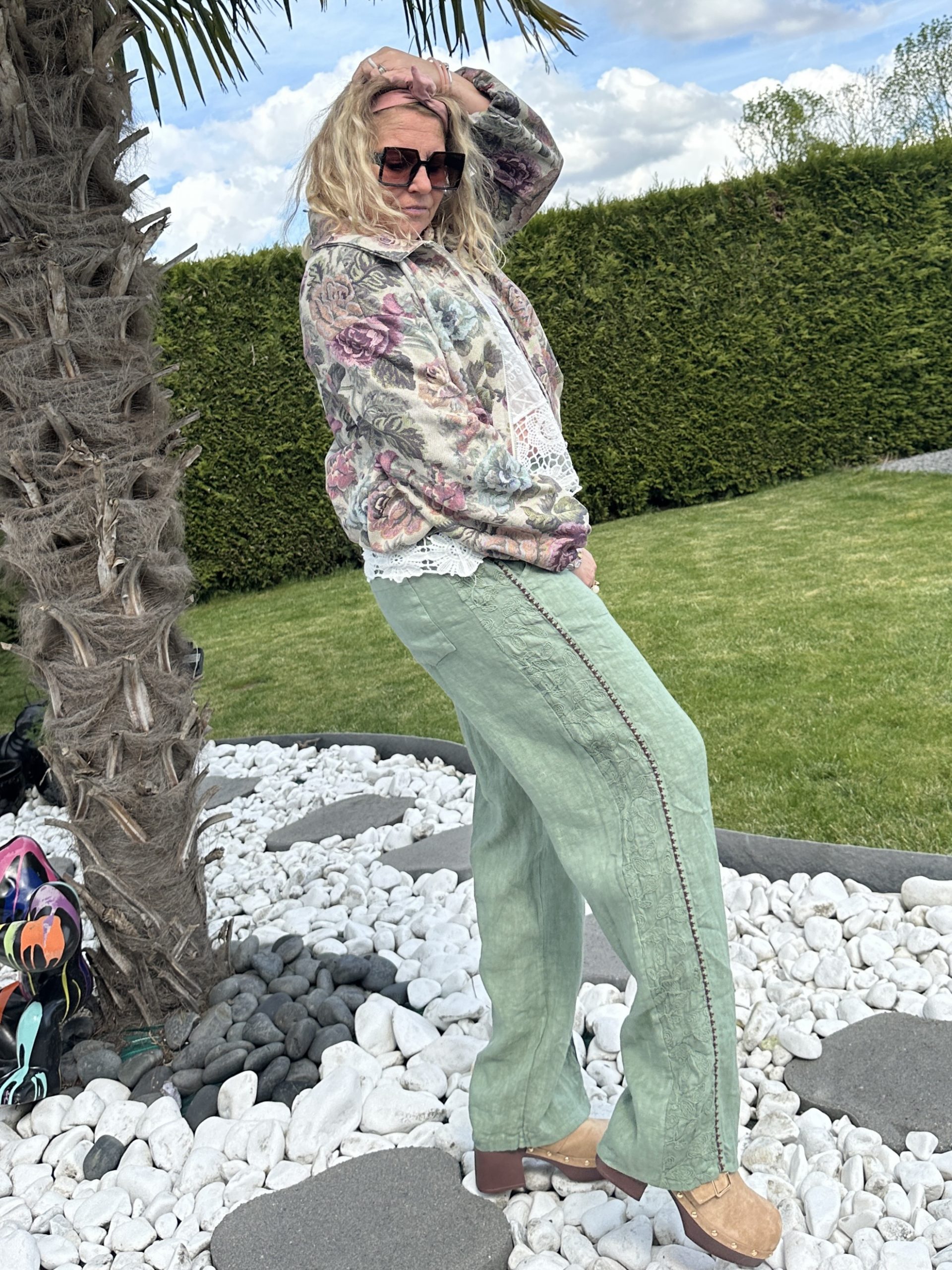 Veste Lilas fleurie – Image 2