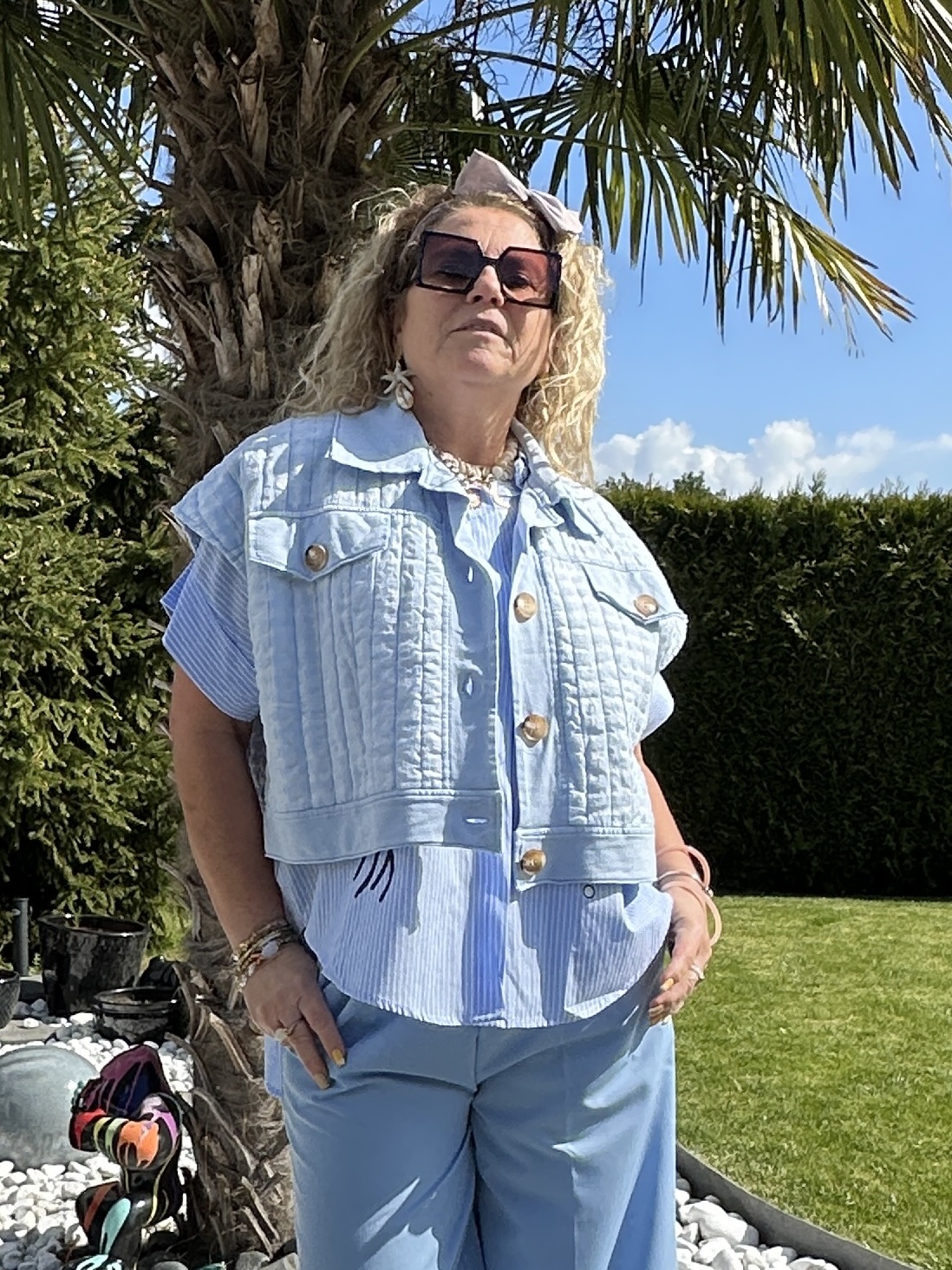 Gilet Mia à carreaux