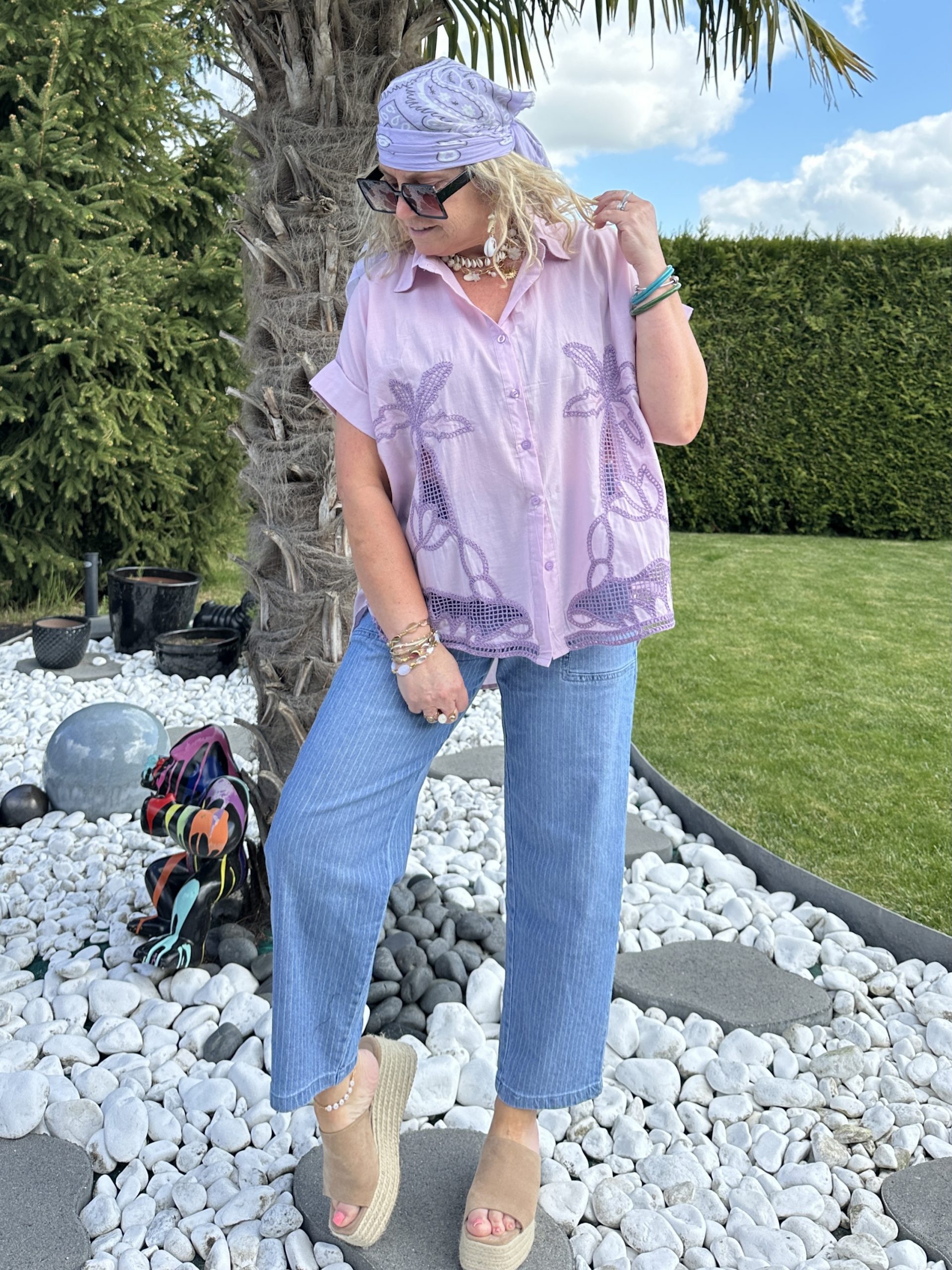 Chemise bella mauve – Image 2