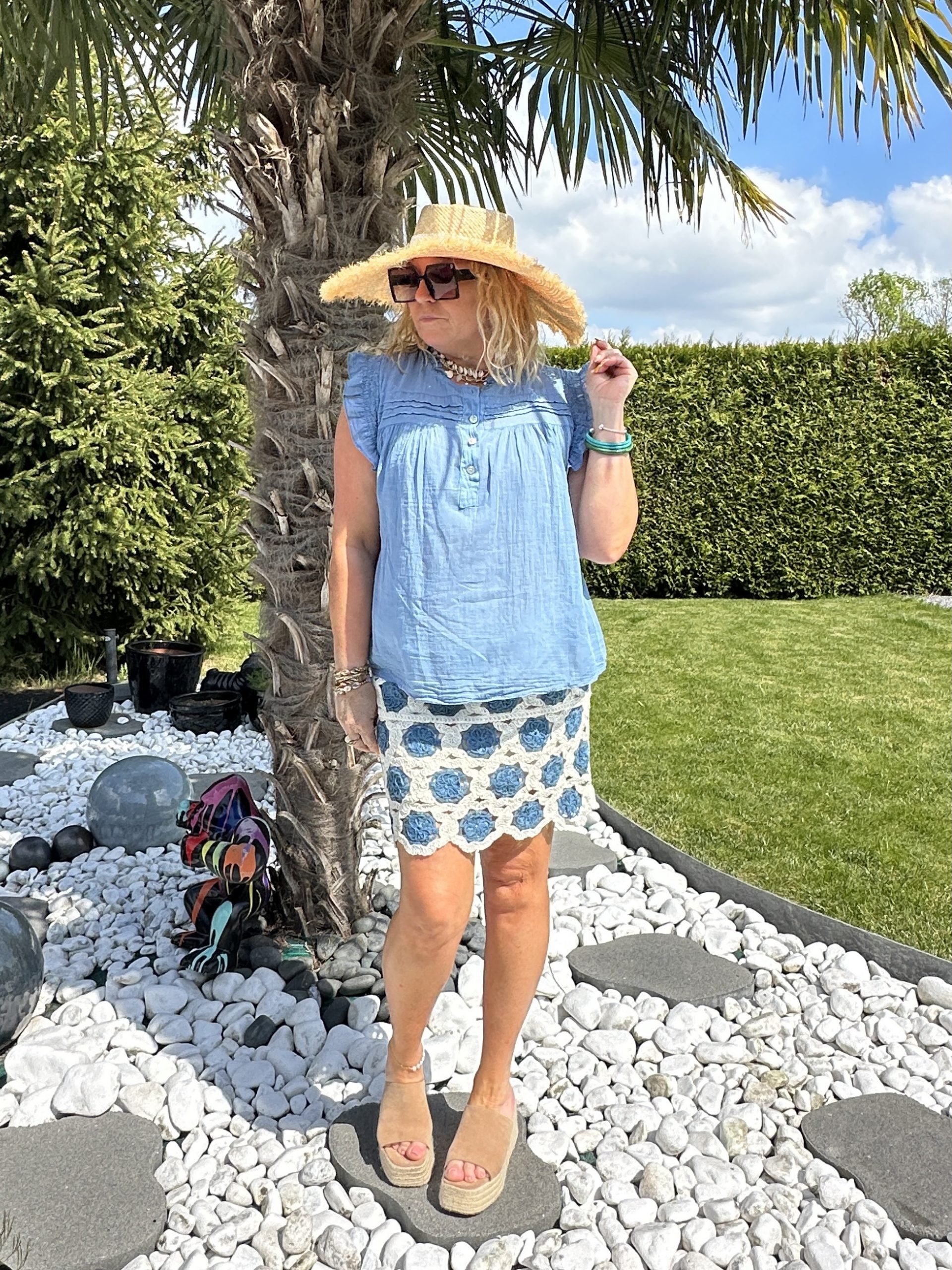 Blouse Ely bleue – Image 2