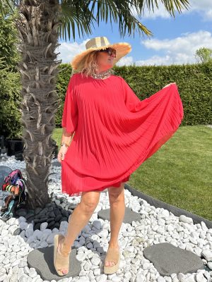 Robe Emma fluide cerise