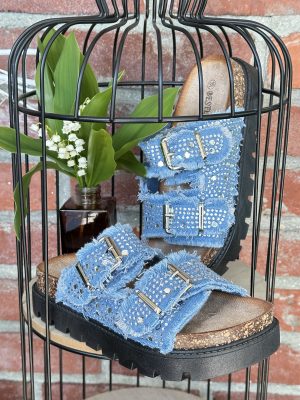 Sandales Erin jean strass