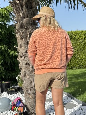 Short Savannah camel paillettes