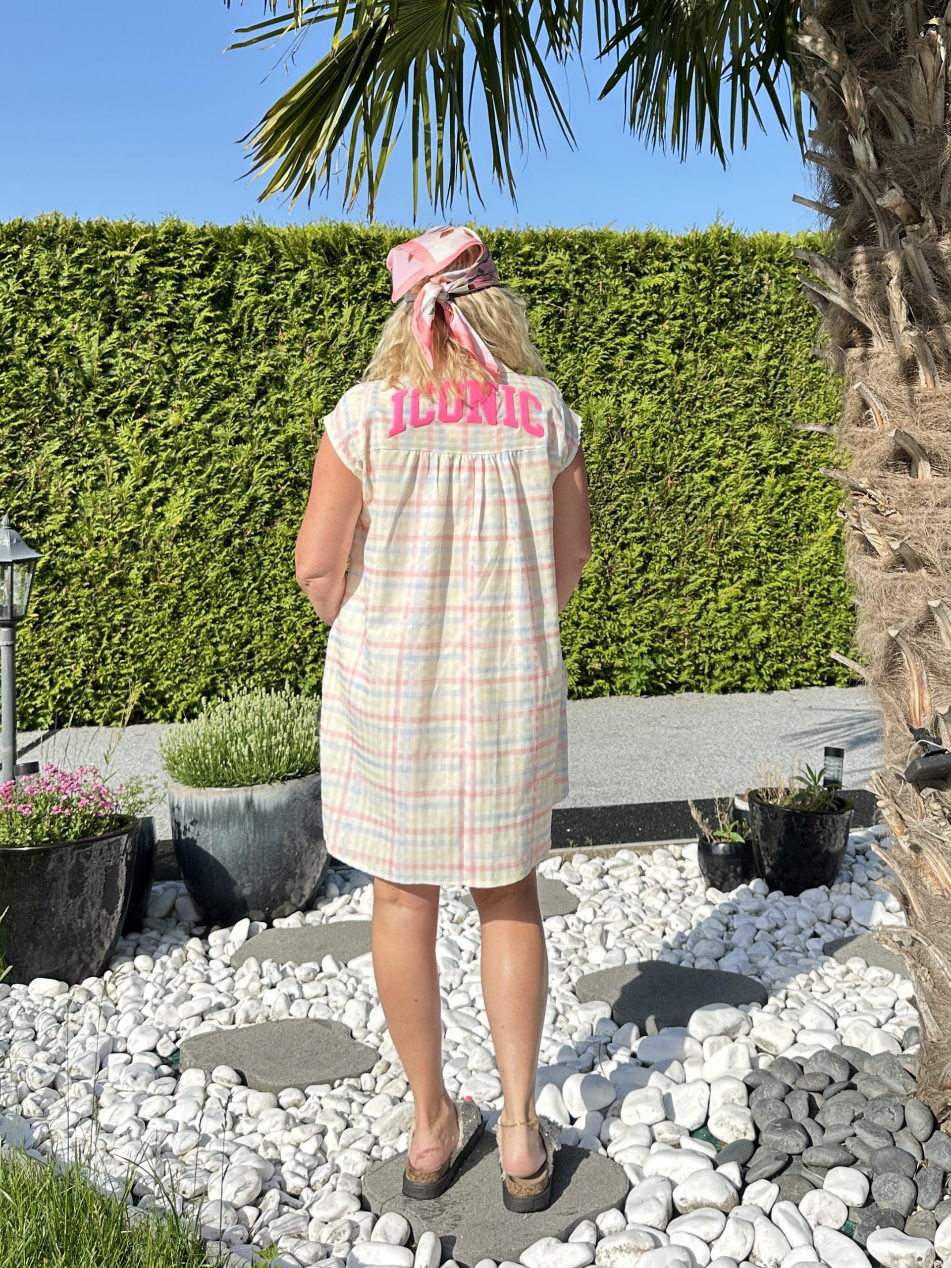 Robe Zaza carreaux pastel – Image 2