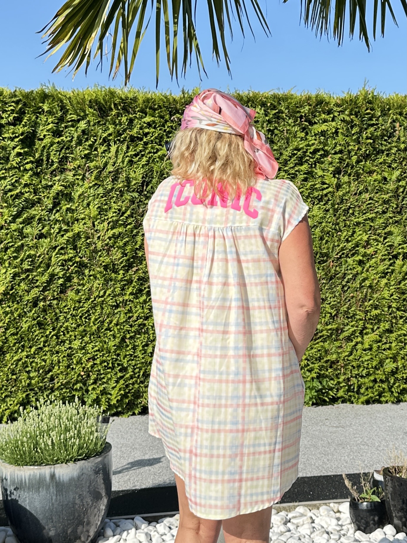Robe Zaza carreaux pastel – Image 7